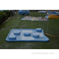 Semprot pad dengan pola kotak -kotak Baby Splash Pad